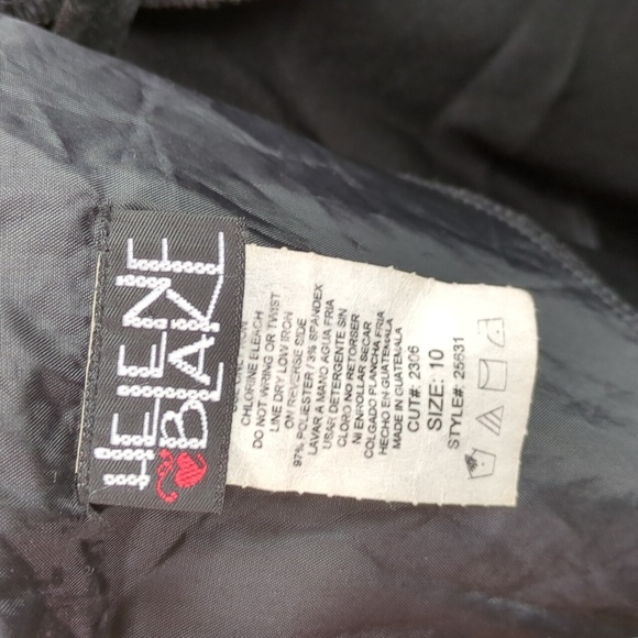 Vintage 90s Helene Blake Black Velvet Cocktail Sheath Dress - Picture 7 of 9